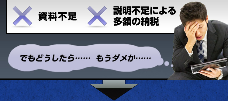 資料不足、説明不足による多額の納税、でもどうしたら……　もうダメか……